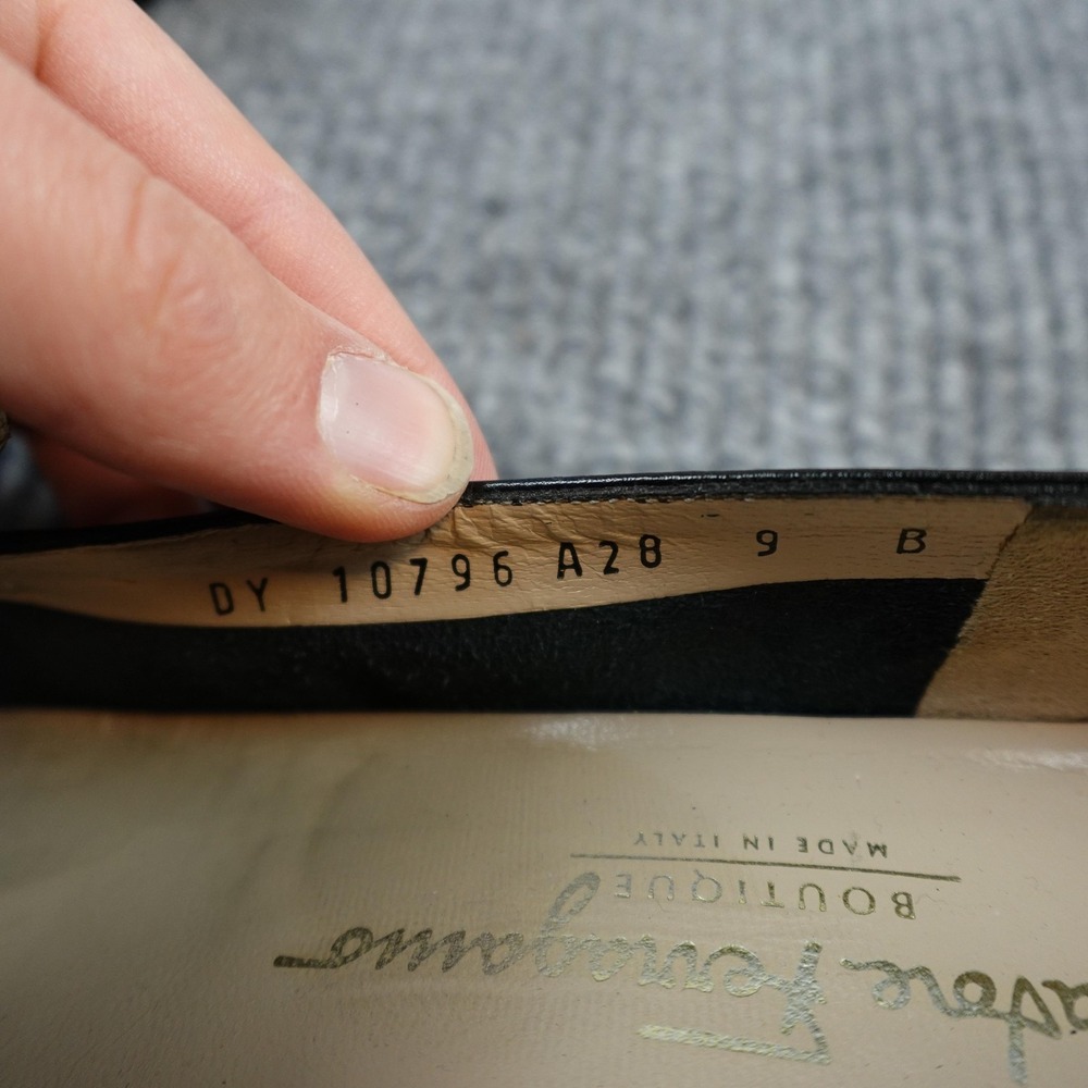 Salvatore Ferragamo Black Suede & Leather Loafers - Picture 5 of 6
